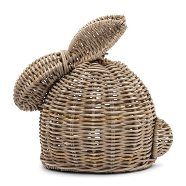 Riviera Maison Easter Bunny Statue Rattan Hand-Woven Figure, Easter Decoration Rural Easter Decorations - Rustic Rattan Easter Bunny Statue - (LxWxH) 20x14x17 on Sale